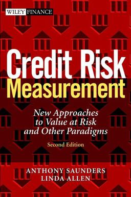Credit Risk Measurement New Approaches to Value at Risk and Other Paradigms 2nd 9780471219101 Front Cover