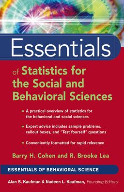 Essentials of Statistics for the Social and Behavioral Sciences  9780471220312 Front Cover