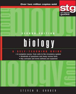 Biology A Self-Teaching Guide 2nd 9780471223306 Front Cover