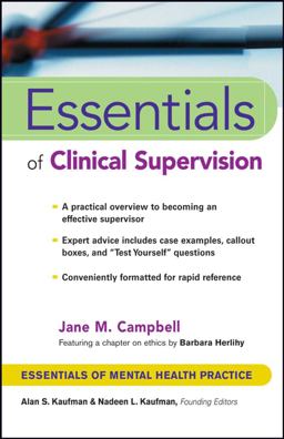 Essentials of Clinical Supervision  9780471233046 Front Cover
