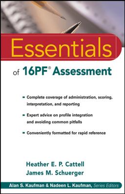 Essentials of 16PF Assessment  9780471234241 Front Cover