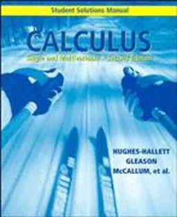 Calculus, Student Solutions Manual