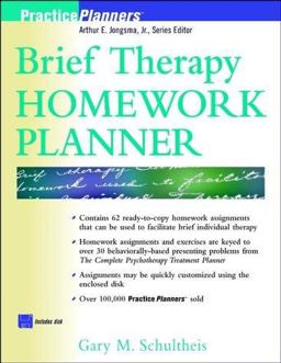 Brief Therapy Homework Planner 1st 9780471246114 Front Cover