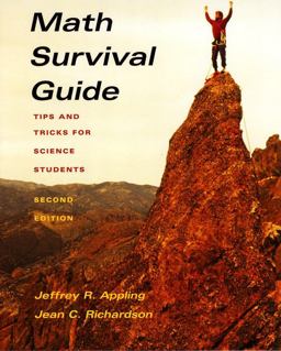 Math Survival Guide Tips for Science Student 2nd 9780471270546 Front Cover