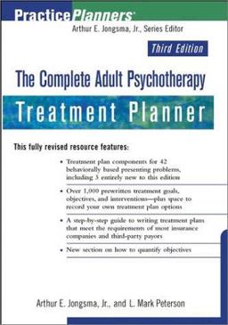 Complete Adult Psychotherapy Treatment Planner 3rd 9780471271130 Front Cover