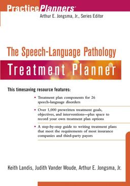Speech-Language Pathology Treatment Planner  9780471275046 Front Cover