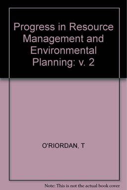Progress in Resource Management and Environmental Planning