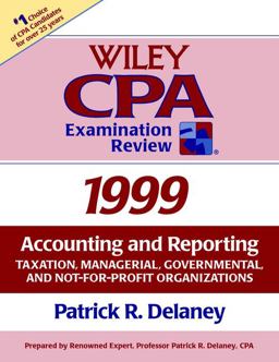 Wiley CPA Examination Review 1999