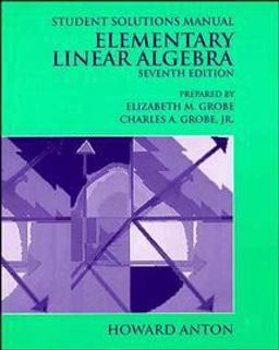 Elementary Linear Algebra