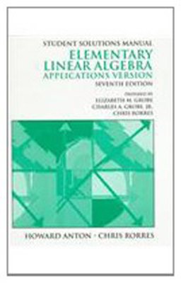 Elementary Linear Algebra with Applications