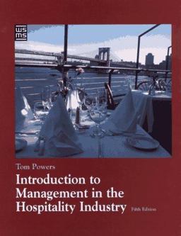 Introduction to Management in the Hospitality Industry