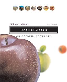 Mathematics An Applied Approach 8th 9780471327844 Front Cover