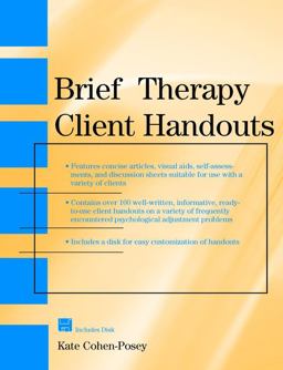 Brief Therapy Client Handouts  9780471328469 Front Cover