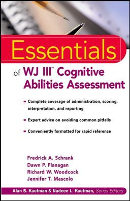 Essentials of WJ III Cognitive Abilities Assessment  9780471344667 Front Cover