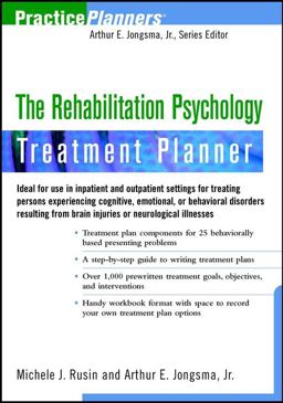 Rehabilitation Psychology Treatment Planner  9780471351788 Front Cover