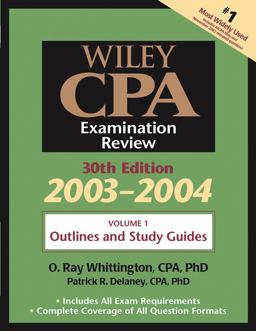 Wiley CPA Examination Review, Outlines and Study Guides Wiley CPA Examination Review, Outlines and Study Guides