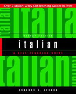 Italian A Self-Teaching Guide 2nd 9780471359616 Front Cover