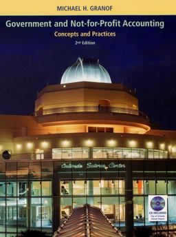 Government and Not-for-Profit Accounting Concepts and Practices 2nd 9780471361794 Front Cover
