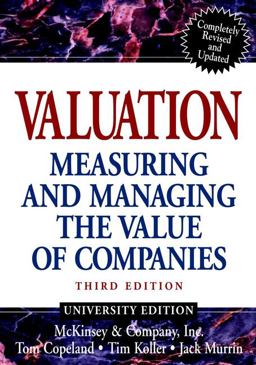 Valuation Measuring and Managing the Value of Companies 3rd 9780471361916 Front Cover