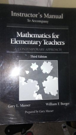 Mathematics for Elementary Teachers