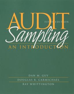 Audit Sampling An Introduction to Statistical Sampling in Auditing 5th 9780471375906 Front Cover
