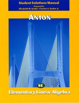 Elementary Linear Algebra 8th 9780471382492 Front Cover