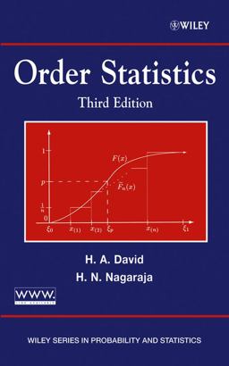 Order Statistics 3rd 9780471389262 Front Cover