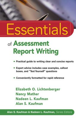 Essentials of Assessment Report Writing  9780471394877 Front Cover