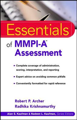 Essentials of MMPI-A Assessment  9780471398158 Front Cover