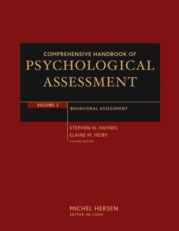 Comprehensive Handbook of Psychological Assessment, Volume 3 Behavioral Assessment  9780471416135 Front Cover