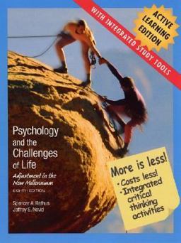 Psychology and the Challenges of Life Adjustment to the New Millenium, Active Learning Edition  9780471426707 Front Cover