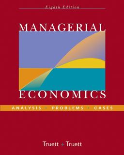 Managerial Economics Analysis, Problems, Cases 8th 9780471444664 Front Cover
