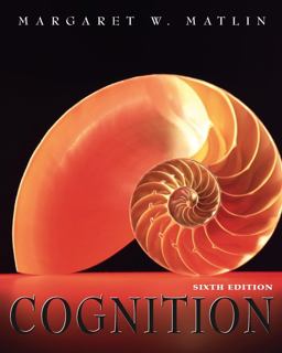 Cognition 6th 9780471450078 Front Cover