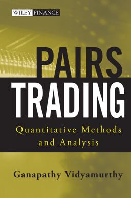 Pairs Trading Quantitative Methods and Analysis  9780471460671 Front Cover