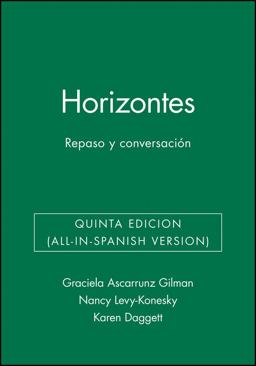 Horizontes Repaso y Conversaciï¿½n 5th 9780471475996 Front Cover