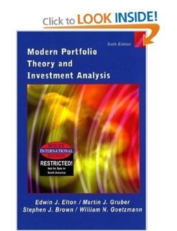 Modern Portfolio Theory and Investment Management Modern Portfolio Theory and Investment Management