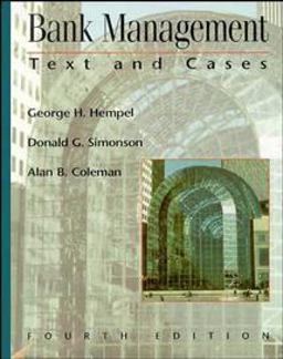 Bank Management Text and Cases 4th 9780471552567 Front Cover