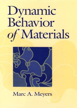 Dynamic Behavior of Materials  9780471582625 Front Cover
