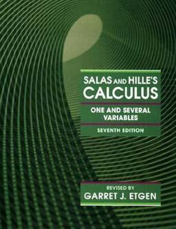 Salas and Hille's Calculus One and Several Variables 7th 9780471587194 Front Cover
