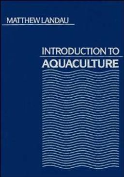 Introduction to Aquaculture  9780471611462 Front Cover