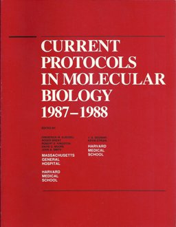 Current Protocols in Molecular Biology, Paper Edit Ion See 0471-50338-x