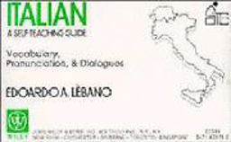Italian A Self-Teaching Guide  9780471638384 Front Cover