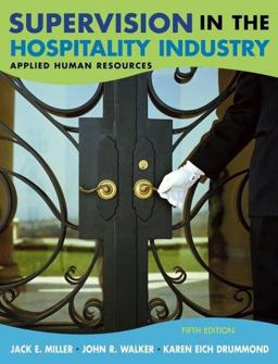 Supervision in the Hospitality Industry Applied Human Resources 5th 9780471657484 Front Cover