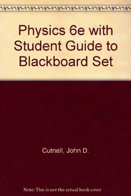 Physics 6e with Student Guide to Blackboard Set
