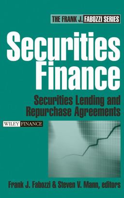 Securities Finance Securities Lending and Repurchase Agreements  9780471678915 Front Cover