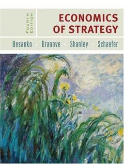 Economics of Strategy 4th 9780471679455 Front Cover