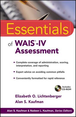 Essentials of WAIS-IV Assessment  9780471738466 Front Cover