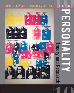 Personality Theory and Research 10th 9780471742418 Front Cover
