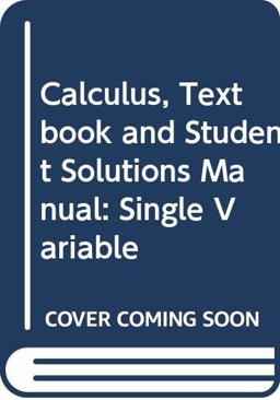 Calculus, Textbook and Student Solutions Manual