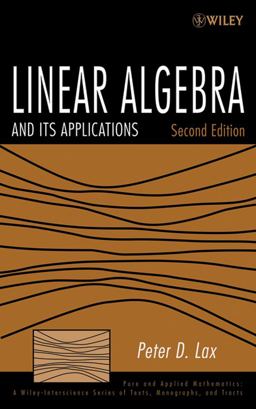 Linear Algebra and Its Applications 2nd 9780471751564 Front Cover